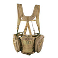Tethrd Ultralock Saddle tan hunting pack with shoulder straps and gear pockets