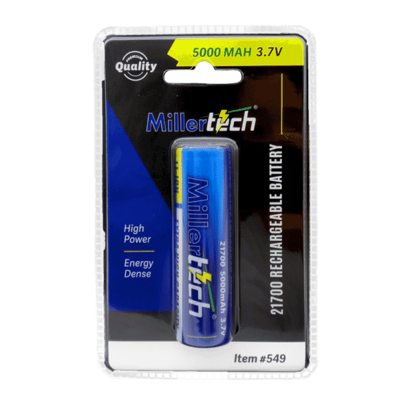 Millertech 21700 Rechargeable Battery
