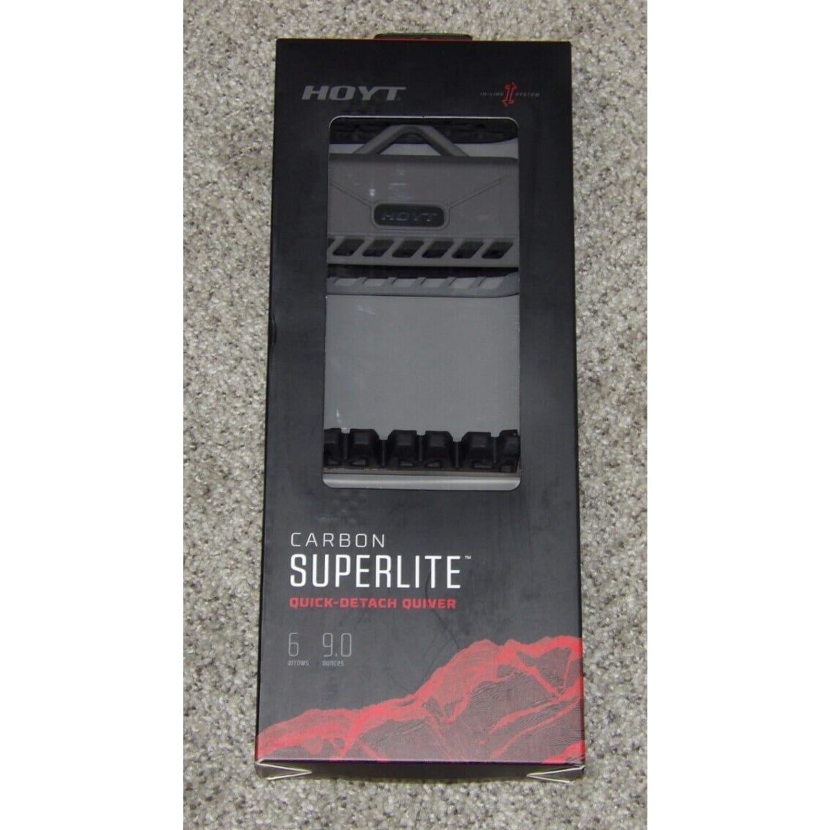 Hoyt Carbon Superlite Quick- Detach 6 Arrow Quiver by Hoyt