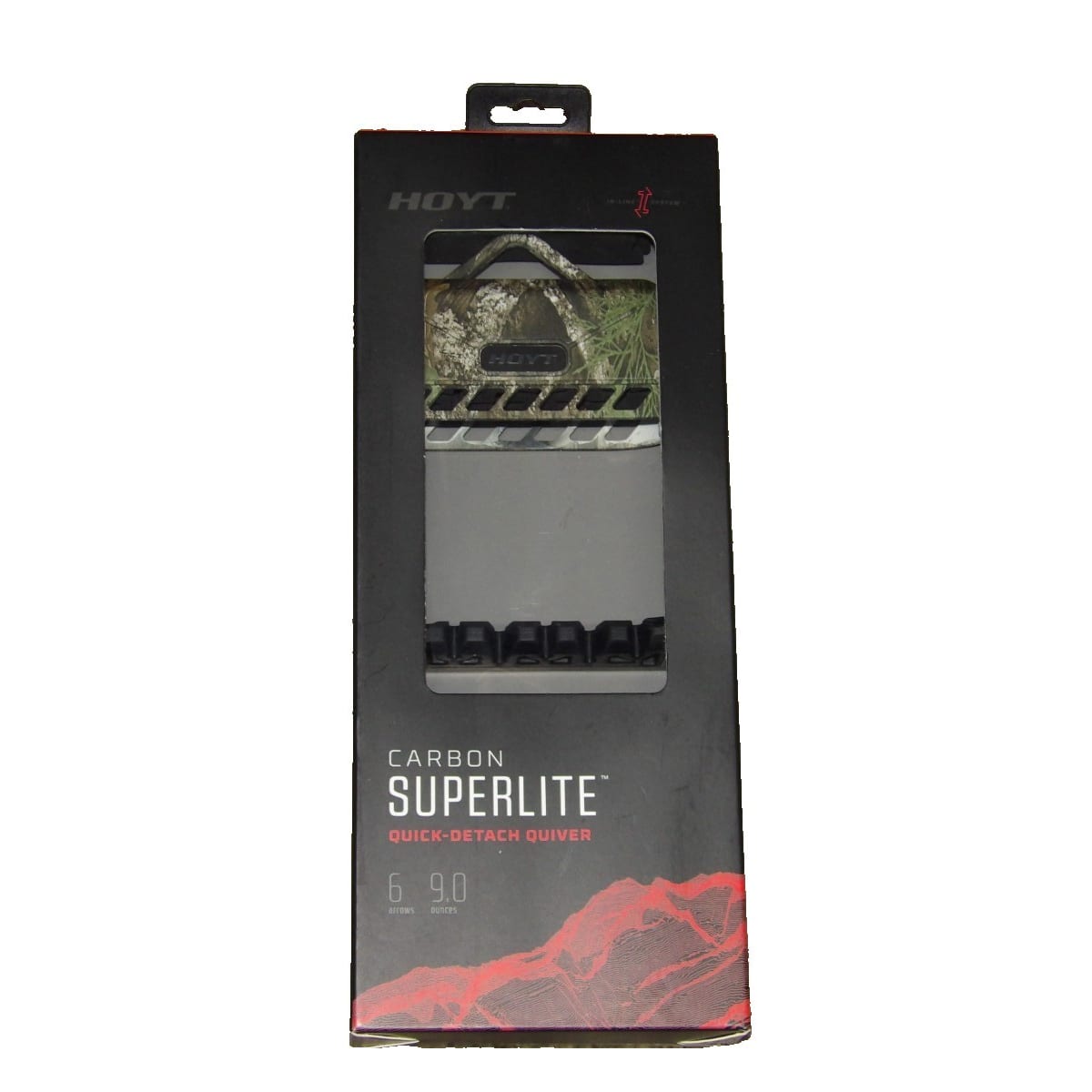 Hoyt Carbon Superlite Quick- Detach 6 Arrow Quiver by Hoyt