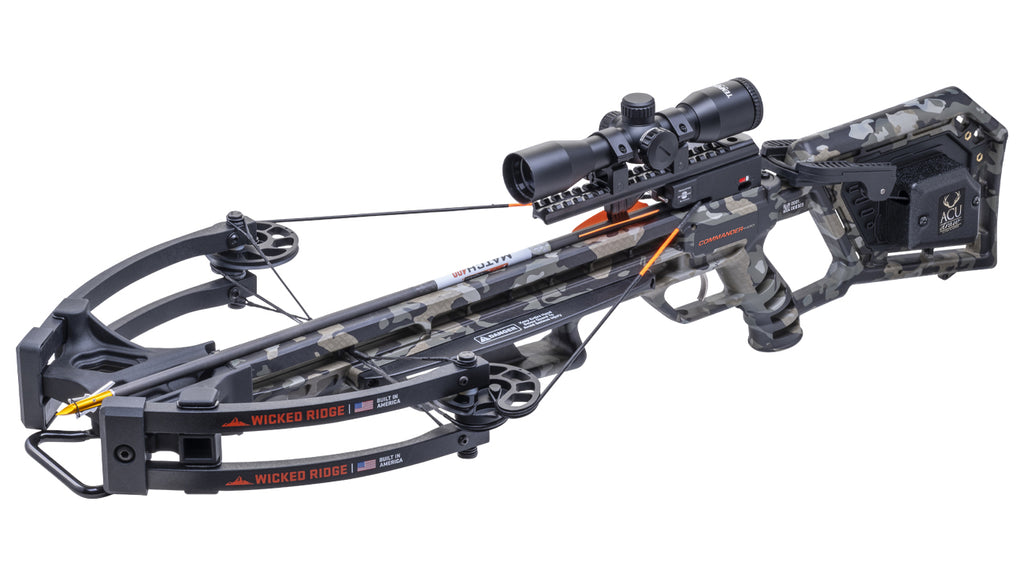 Wicked Ridge Commander 400 crossbow with scope, 400 FPS forward-draw hunting crossbow