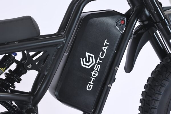 GhostCat F4X Hunters Edition Stealth Hunting eBike Package battery display closeup