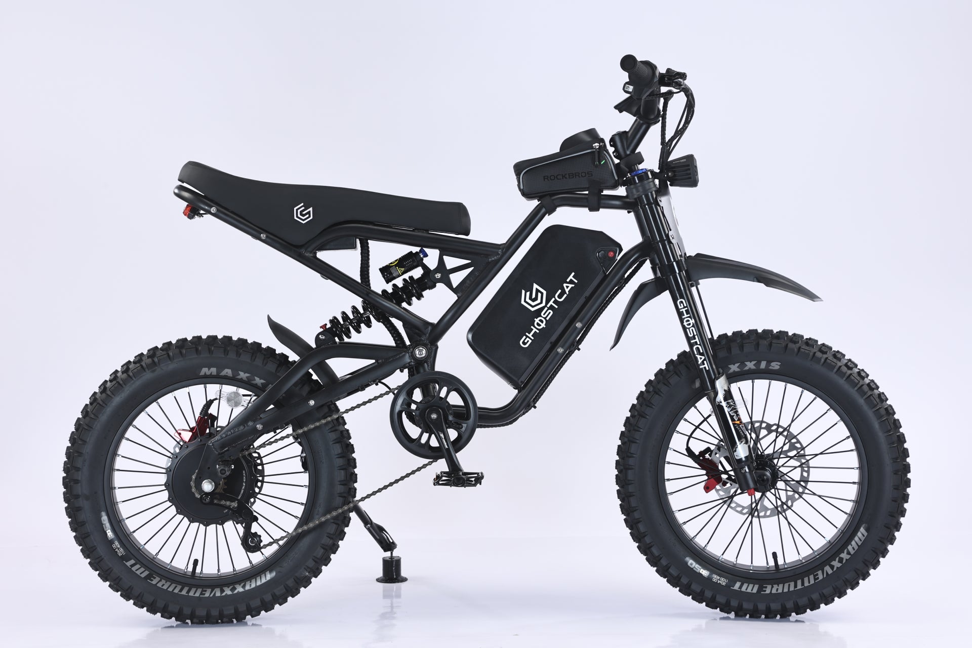 GhostCat F4X Hunters Edition Stealth Hunting eBike Package black electric hunting bike