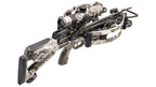 TenPoint Flatline 460 crossbow with reverse-draw platform, scope mounted, camo finish, isolated on white background