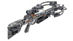 Wicked Ridge Invader M1 de-cock crossbow with scope and camo finish displayed on white background