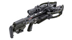 TenPoint TX 28 crossbow forward-draw design with 410 FPS speed and scope mounted on black finish