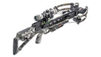 TenPoint Turbo X crossbow with scope and camo finish shown from side angle