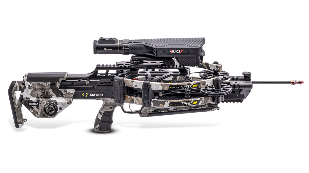 TenPoint TRX 26 Oracle X crossbow with rangefinding technology for hunting and competitive shooting