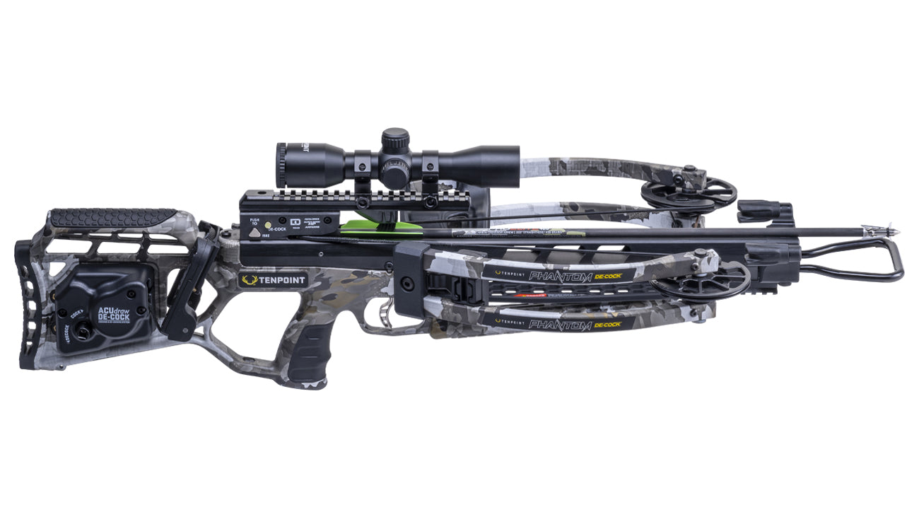 TenPoint Phantom De-Cock Crossbow high-performance hunting crossbow with reverse-draw technology
