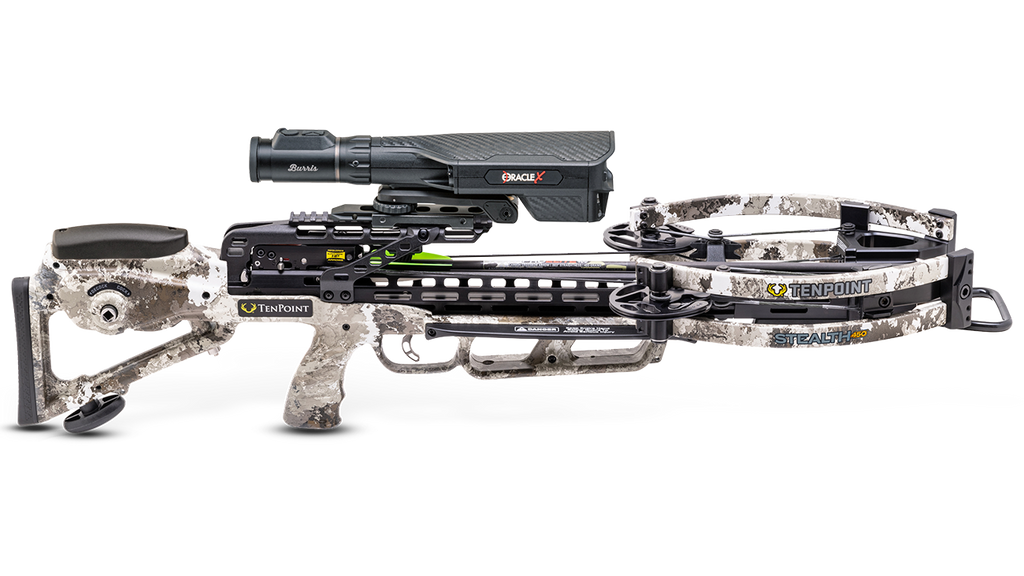 TenPoint Stealth 450 Oracle X crossbow with rangefinding technology and premium construction