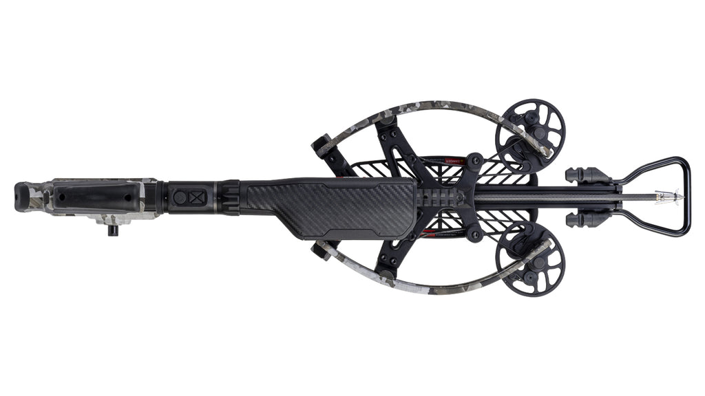 TenPoint TRX Ultra Oracle X crossbow with reverse-draw design and rangefinding technology for hunting