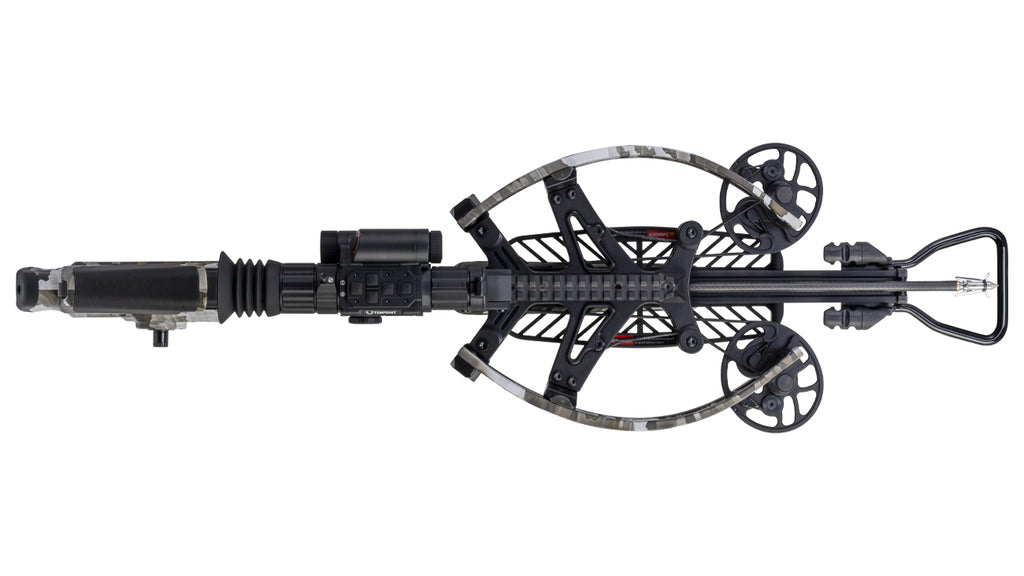 TenPoint TRX Ultra Vision crossbow with reverse-draw design and precision scope