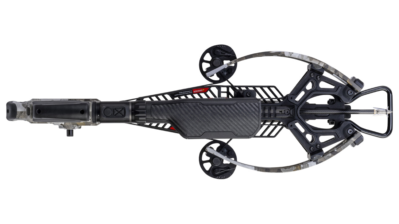TenPoint TX Ultra 26.5 Oracle X crossbow with rangefinding scope and dual wheels