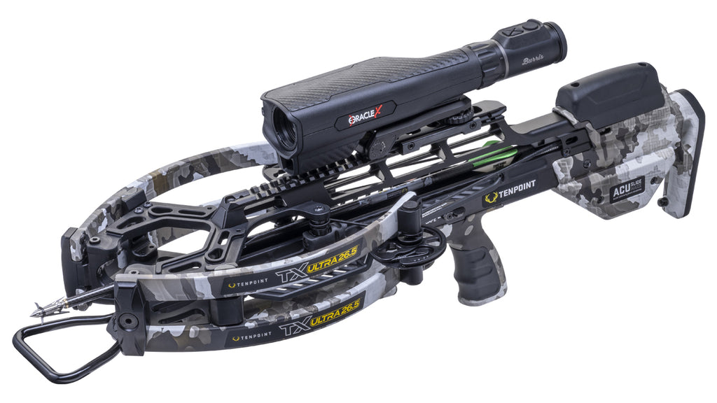 TenPoint TX Ultra 26.5 Oracle X crossbow with rangefinding scope and premium hunting performance