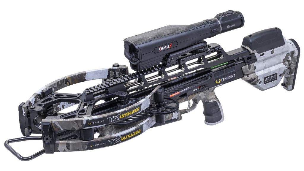 TenPoint TX Ultra 29.5 Oracle X crossbow with rangefinder scope and high-speed hunting capability