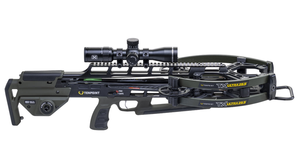 TenPoint TX Ultra 29.5 crossbow with scope, high-performance hunting and competition crossbow