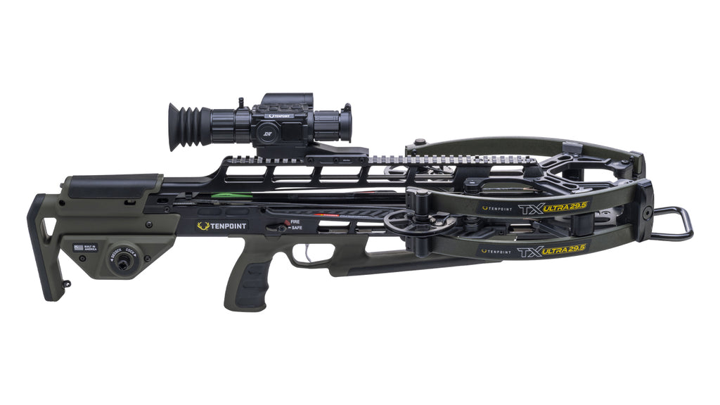 TenPoint TX Ultra 29.5 Vision crossbow with integrated video recording scope for hunters