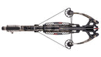 TenPoint Venom X crossbow overhead view showing forward-draw design, 390 FPS speed, and precision engineering