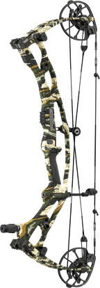 Hoyt Carbon RX-10 bow with camo finish and XTS Tuning System, compound bow for hunting and target shooting