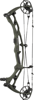 Hoyt Carbon RX-10 bow with XTS Tuning System and HBX Gen 4 cam, displayed front view